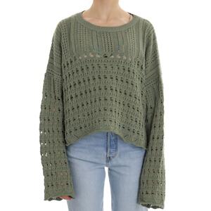 MAGLIA APERTA SUL RETRO SALVIA